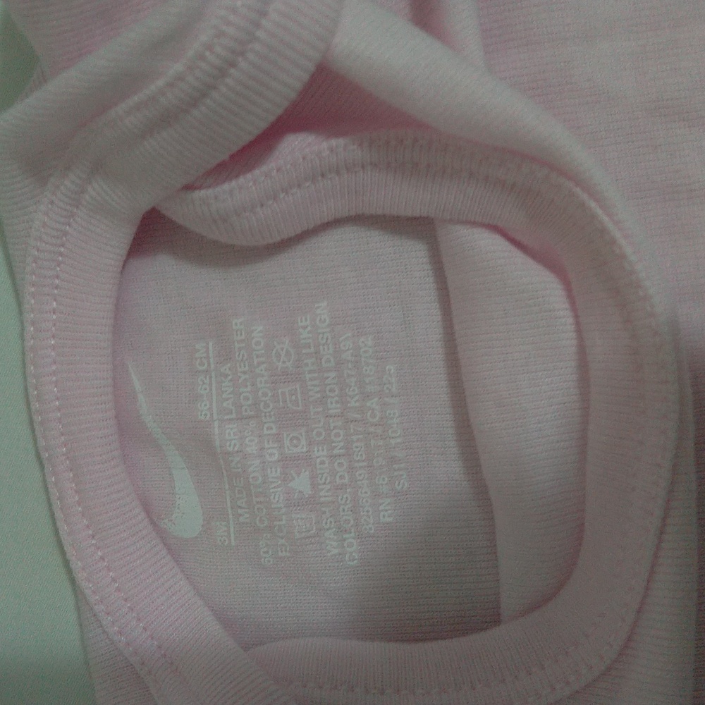 Nike Baby Girls Bodysuit Trio - Pink, White, Light Pink Size 3M - Picture 11 of 15